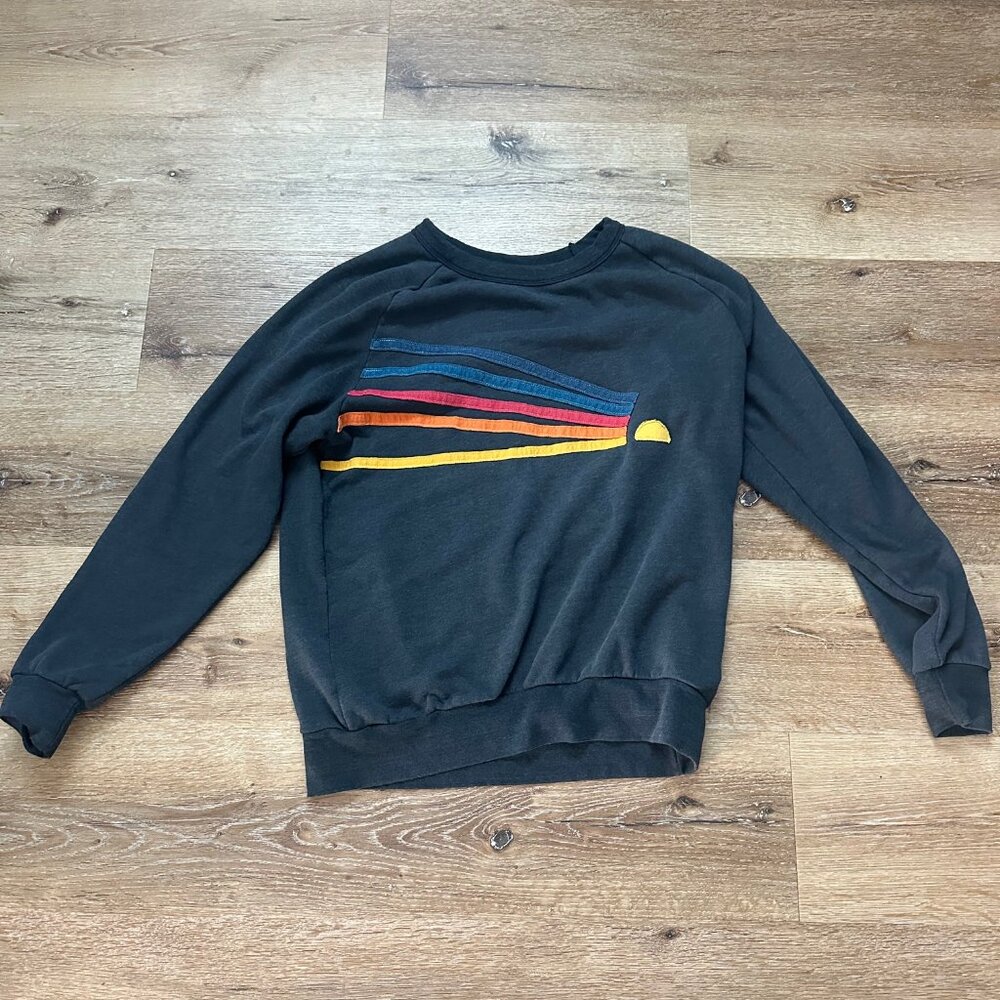 Aviator Nation Charcoal Daydream Sweatshirt Size Large